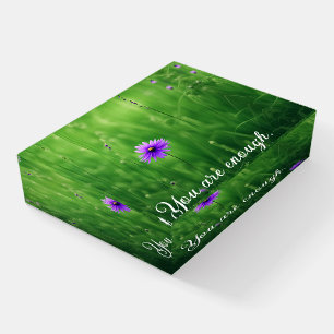 Purple Wildflower With Quote Paperweight