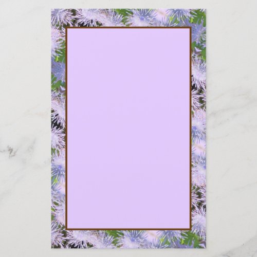 Purple Wildflowers Floral 55 x 85 Stationary