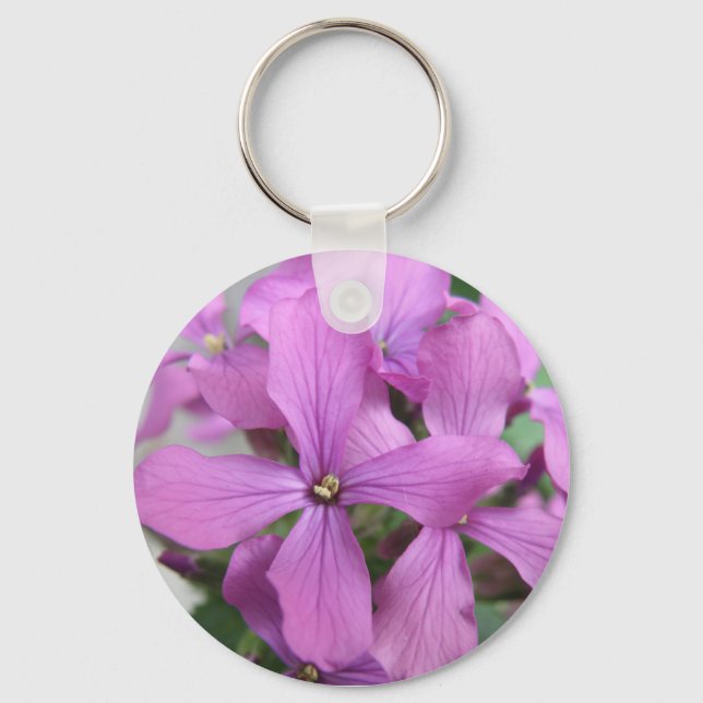 Purple Wildflowers Keychain (Front)
