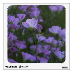 purple wildflowers wall decal
