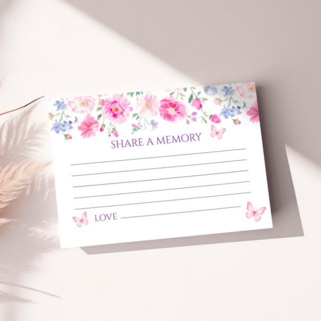 Purple Wilflowers Funeral Share a Memory Card (Creator Uploaded)