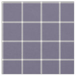 Purple Windowpane Check Plaid Fabric