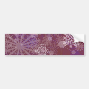 Purple Winter Bumper Sticker
