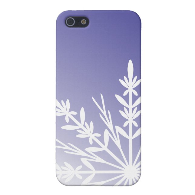 Purple Winter Snowflake iPhone Case (Back)