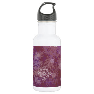 Purple Winter Stainless Steel Water Bottle