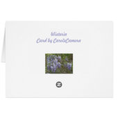Purple Wisteria Coordinating Items Cards (Back Horizontal)