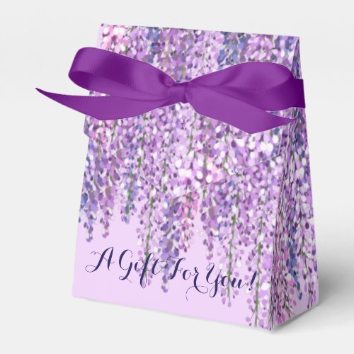 Purple Wisteria Favor Box  A Gift For You