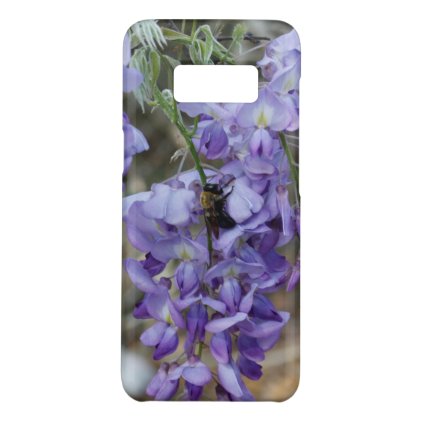 Purple Wisteria Flower with Bee Photo Case-Mate Samsung Galaxy S8 Case