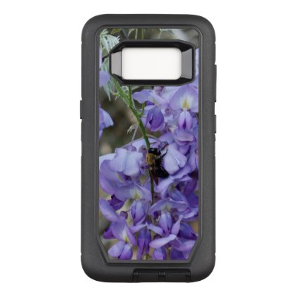 Purple Wisteria Flower with Bee Photo OtterBox Defender Samsung Galaxy S8 Case
