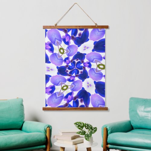 Purple Wisteria Pattern Hanging Tapestry