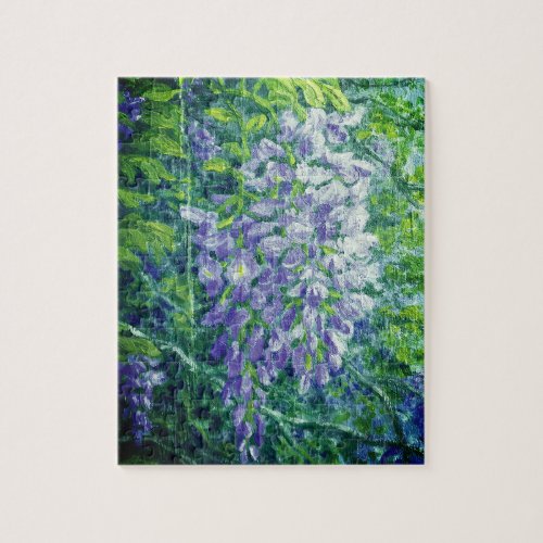 Purple Wisteria Puzzle 8 x 10