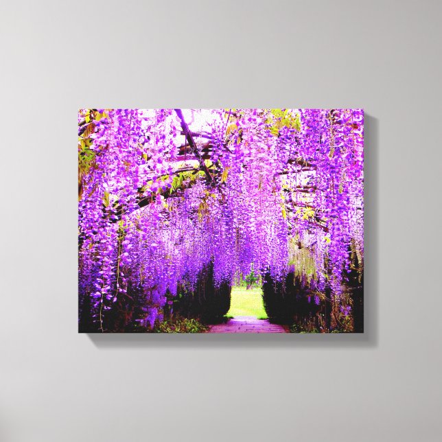 Purple Wisteria Wall Art (Front)