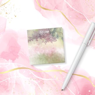 Purple Wisteria Watercolor Mix Monogram