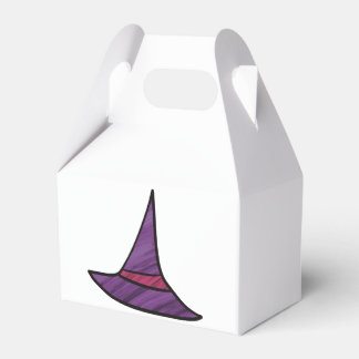 Purple Witch Hat Magic Halloween Party Favor Box