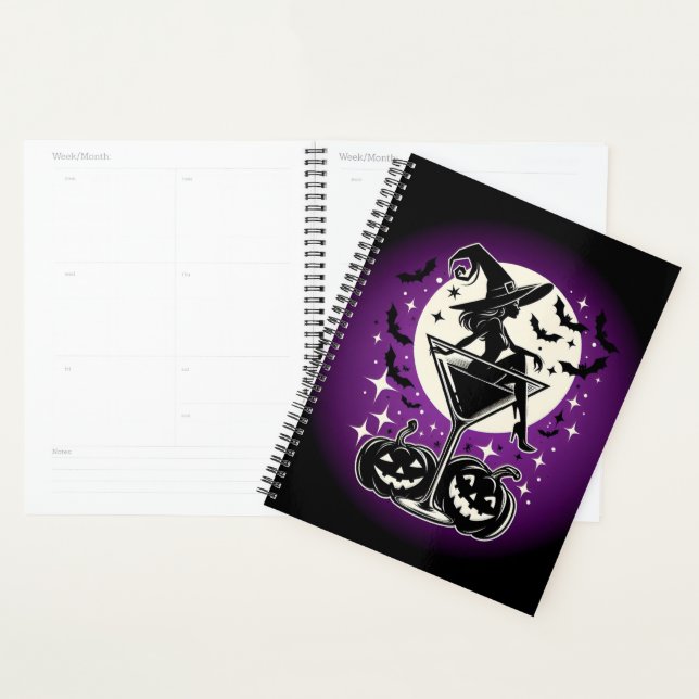 Purple Witch Martini Planner (Display)