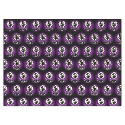Purple Witch Martini Tissue Paper