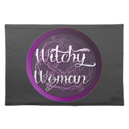Purple Witchy Woman Cloth Placemat