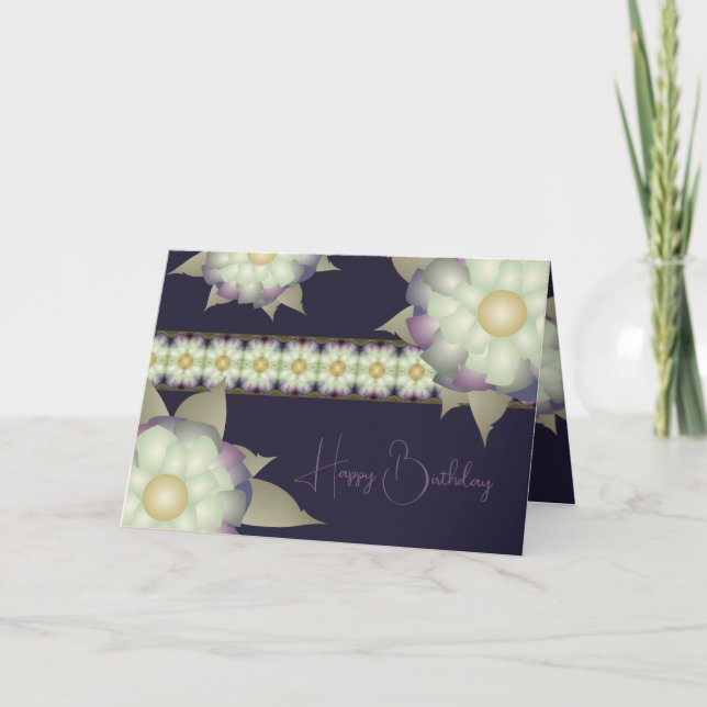 Purple With Gold  Card (Front)