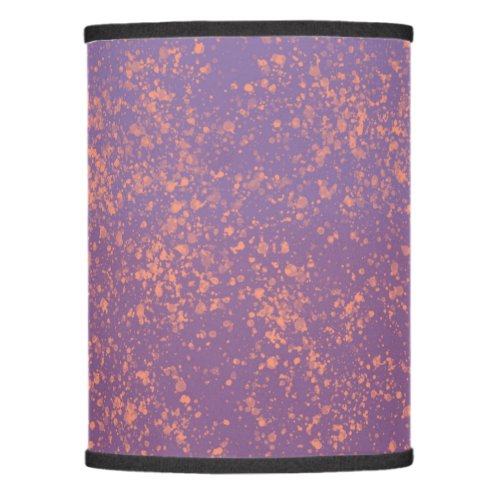 Purple with Peach Paint Splatter Accents Lamp Shade