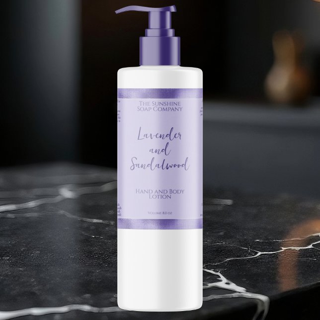 Purple with purple foil cosmetics bottle label (Creator Uploaded)