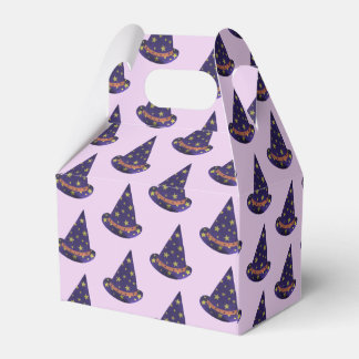 Purple Wizard Hats Halloween Treat Boxes