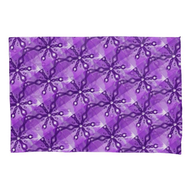 Purple Wood and Symbol Pillowcase (Front)