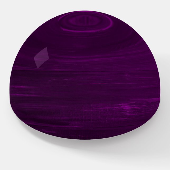 Purple wood texture stripes paperweight (Angled)
