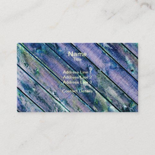 Purple Wooden Gate Business Card Template