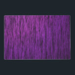 Purple Woodgrain Placemat<br><div class="desc">Purple with black woodgrain effect</div>