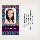 Purple wool photo template (Front & Back)