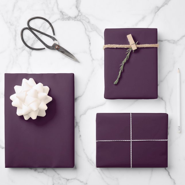 Purple Wrapping Paper Sheets (Front)