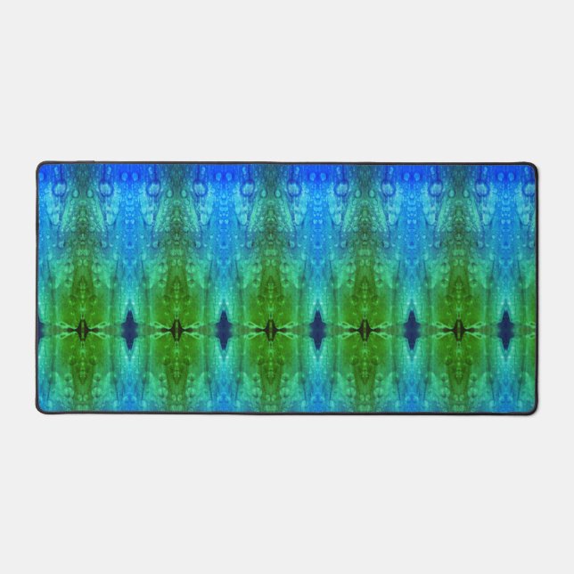 Purple X GL Ikat 7  Desk Mat (Front)