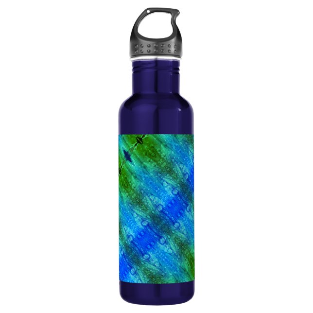 Purple X GL Ikat 7 Stainless Steel Water Bottle (Front)