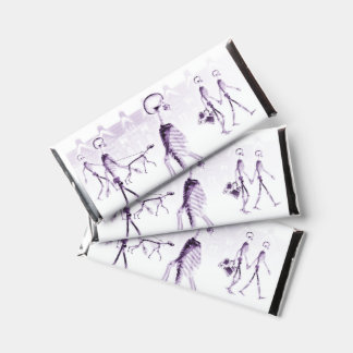 Purple X-Ray Skull Town Square Hershey Bar Favors