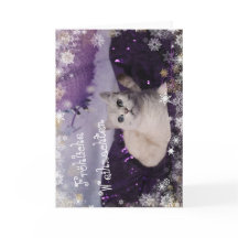 Purple XMAS Cats