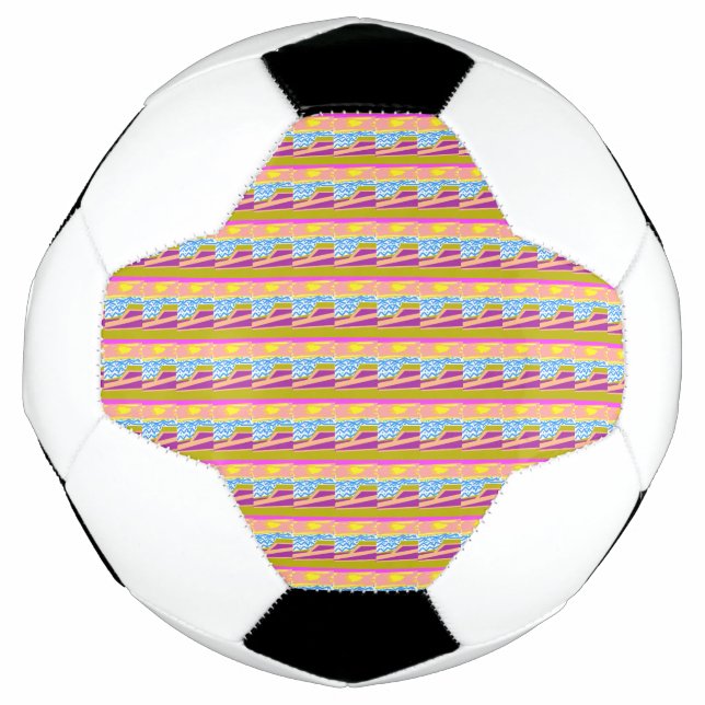 Purple Yacht Soccer Ball (Front)
