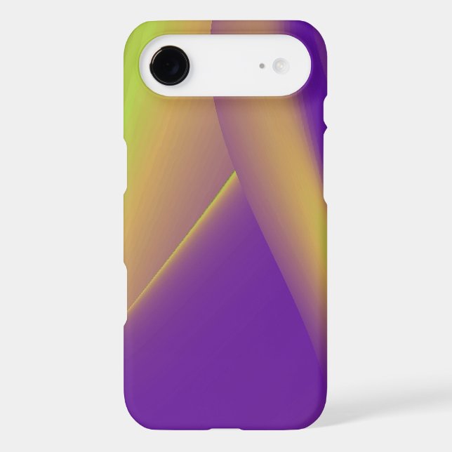 Purple Yellow 3D Abstract Rainbow Art Case-Mate iPhone Case (Back)