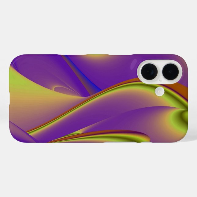 Purple Yellow 3D Abstract Rainbow Art Case-Mate iPhone Case (Back (Horizontal))