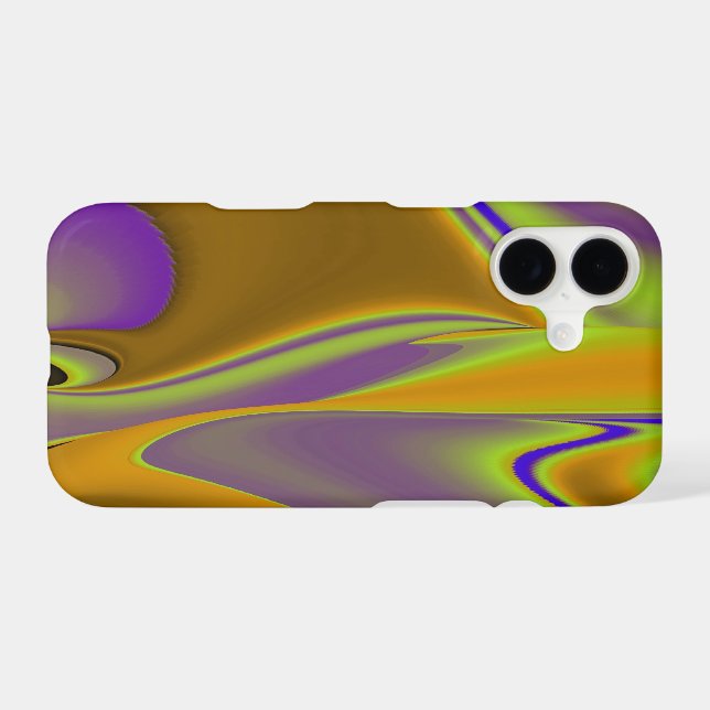 Purple Yellow 3D Abstract Rainbow Art Case-Mate iPhone Case (Back (Horizontal))