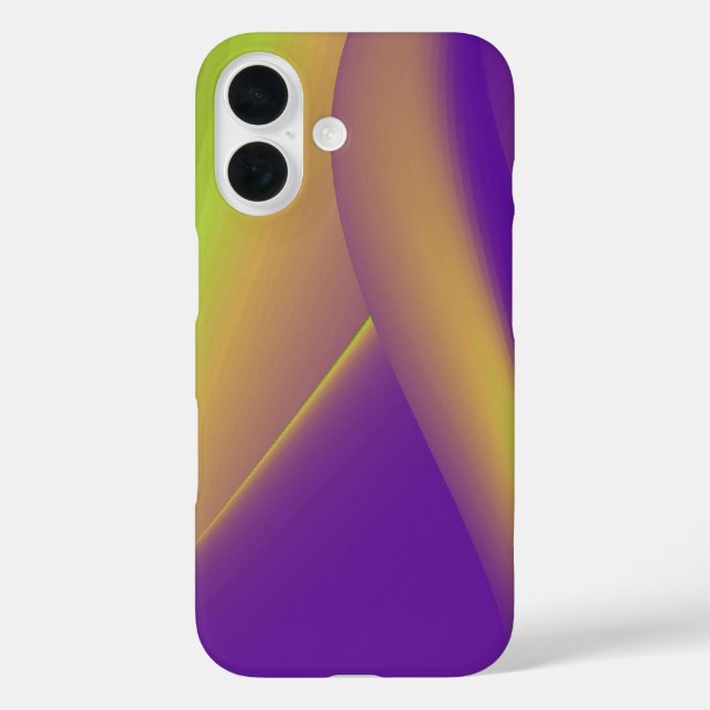 Purple Yellow 3D Abstract Rainbow Art Case-Mate iPhone Case (Back)