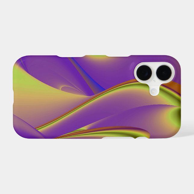 Purple Yellow 3D Abstract Rainbow Art Case-Mate iPhone Case (Back (Horizontal))