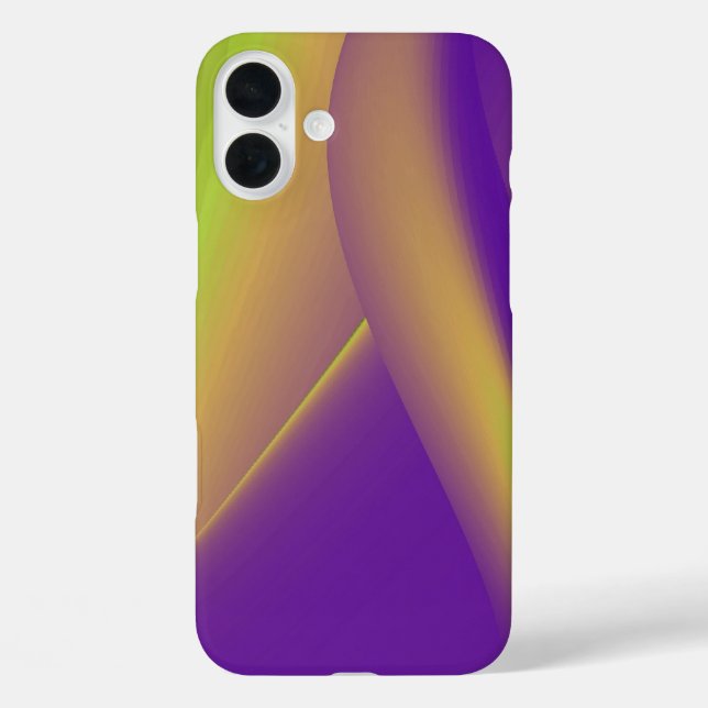 Purple Yellow 3D Abstract Rainbow Art Case-Mate iPhone Case (Back)