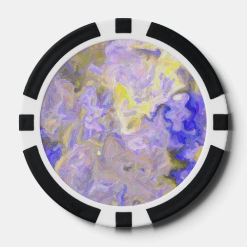 Purple Yellow Abstract TPD Poker Chips
