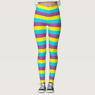 Women's Yellow Stripe Leggings