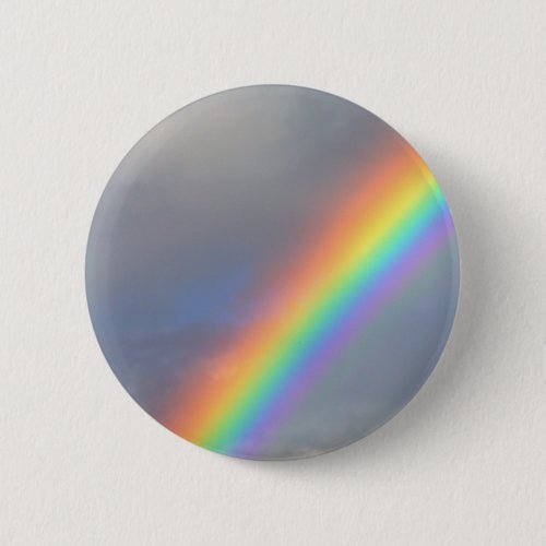 purple yellow blue red rainbow pinback button