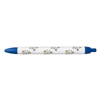 Purple Yellow Butterflies Custom Pens