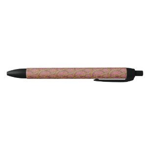 Purple Yellow Color Hand Drawn Mandala Pen