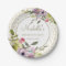 Purple Yellow Floral Gold Glitter Birthday Party
