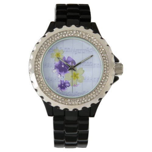 Purple  Yellow Flowers Sheet Music Black Watch