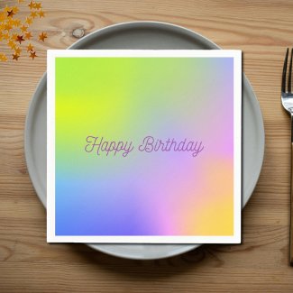 purple yellow gradient birthday 